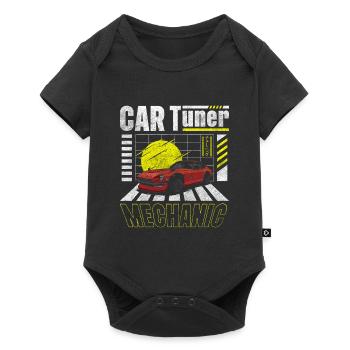 Car Mechanic Meeting Garage - Baby Premium short-sleeve bodysuit - black - Front