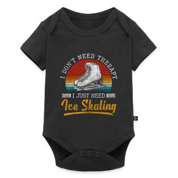 Patins à glace Ice Cool - Body à manches courtes Premium Bébé - noir - Devant