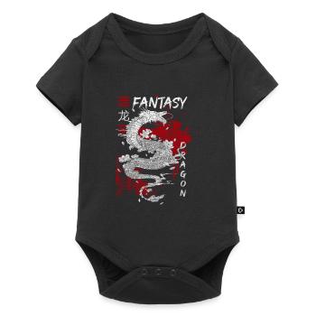 Tradition du Dragon Chine - Body à manches courtes Premium Bébé - noir - Devant