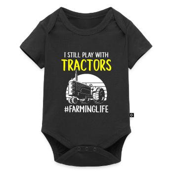L’écurie des agriculteurs proteste - Body à manches courtes Premium Bébé - noir - Devant