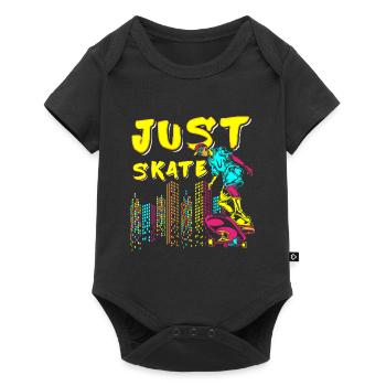 Street Art Sprayer Breakdance Painting - Baby Premium short-sleeve bodysuit - black - Front