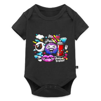 Pulvérisateur de graffitis Boombox - Body à manches courtes Premium Bébé - noir - Devant