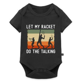 Tennis Player Winner Tennis Elbow Club - Baby Premium short-sleeve bodysuit - black - Front
