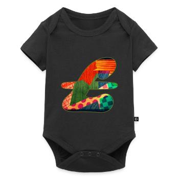 Abstract Pattern in Vibrant Colors - Baby Premium short-sleeve bodysuit - black - Front