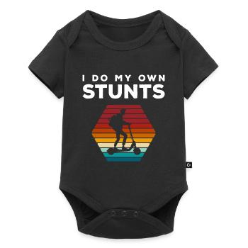 E-Scooter Power Motor - Baby Premium short-sleeve bodysuit - black - Front