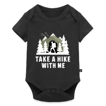 Wandern Wanderer Take A Hike With Me - Baby Premium short-sleeve bodysuit - black - Front