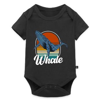 Sea Humpback Whale Sea Life Mammal - Baby Premium short-sleeve bodysuit - black - Front