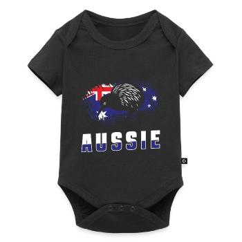 Australia Flag Animals - Baby Premium short-sleeve bodysuit - black - Front