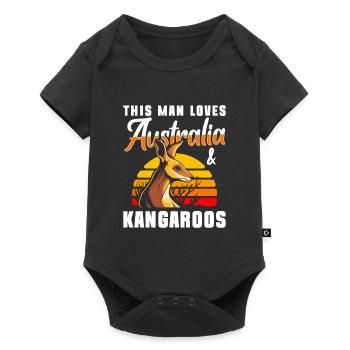 Australie Animaux du continent australien - Body à manches courtes Premium Bébé - noir - Devant