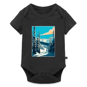 Vail station de ski Ski Voyage Poster Souvenir WPA - Body à manches courtes Premium Bébé - noir - Devant