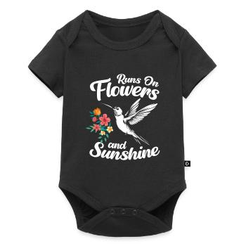 Oiseaux, Animaux, Magie - Body à manches courtes Premium Bébé - noir - Devant