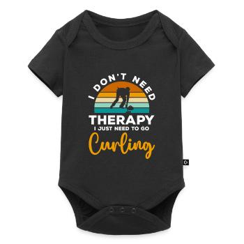 Sports Winter Sports Curling Players - Baby Premium short-sleeve bodysuit - black - Front