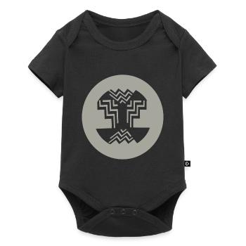 Circular-Inner-design - Baby Premium short-sleeve bodysuit - black - Front