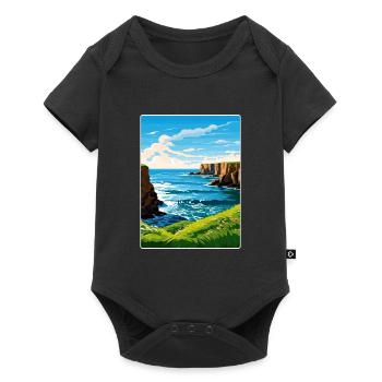 North Coast 500 Scotland Voyage Poster Souvenir - Body à manches courtes Premium Bébé - noir - Devant