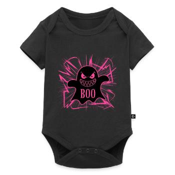fantôme Halloween fantômes motif effrayant - Body à manches courtes Premium Bébé - noir - Devant