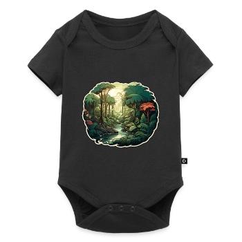 Landscape Nature - Baby Premium short-sleeve bodysuit - black - Front