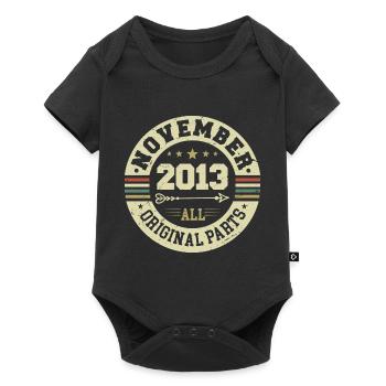 Vintage November 2013 - Birthday November 2013 - Baby Premium short-sleeve bodysuit - black - Front