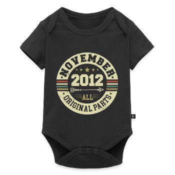 Vintage November 2012 - Birthday November 2012 - Baby Premium short-sleeve bodysuit - black - Front