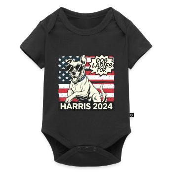 Chien Dames Pour Kamala Harris 2024 États-Unis Amérique - Body à manches courtes Premium Bébé - noir - Devant