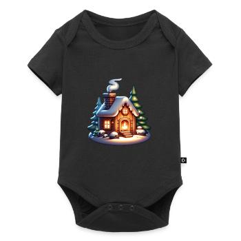 Noël douillet Noël laid - Body à manches courtes Premium Bébé - noir - Devant