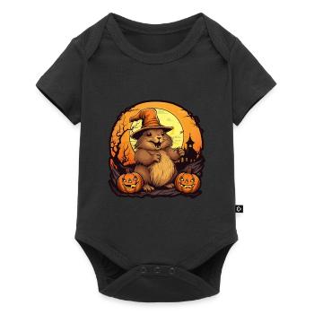 Halloween Capibara - Baby Premium short-sleeve bodysuit - black - Front