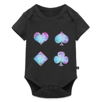 Cartes à jouer - Body à manches courtes Premium Bébé - noir - Devant