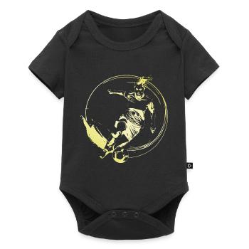 Footballeur Footballeur Femme - Body à manches courtes Premium Bébé - noir - Devant