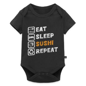 Viande japonaise Délicieux Plat préféré - Body à manches courtes Premium Bébé - noir - Devant