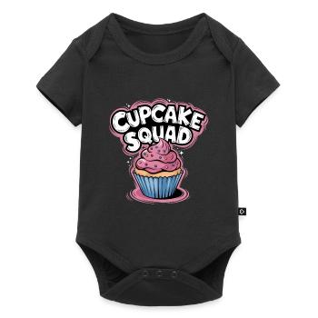 Cupcake Squad Cake Cupcake Muffin - Baby Premium short-sleeve bodysuit - black - Front