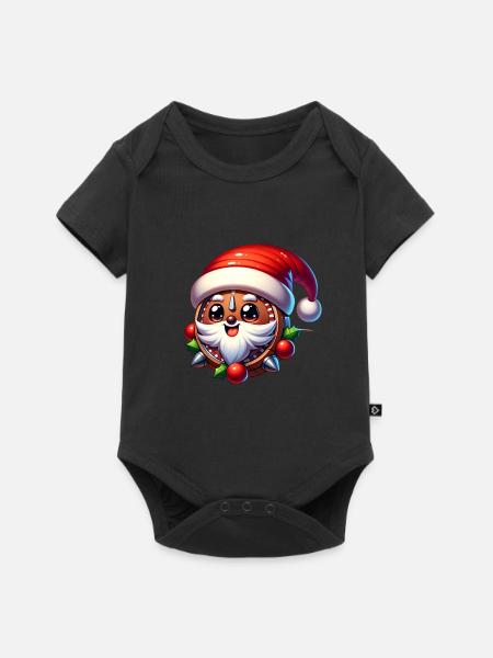 Nikolaus - Baby Premium Kurzarmbody - Schwarz