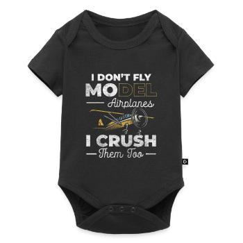 Maquettiste d’avion, Aviateur, Pilote d’essai - Body à manches courtes Premium Bébé - noir - Devant