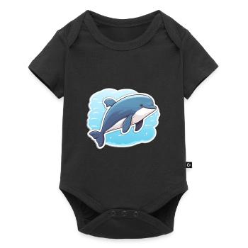 Baleine Baleine - Body à manches courtes Premium Bébé - noir - Devant