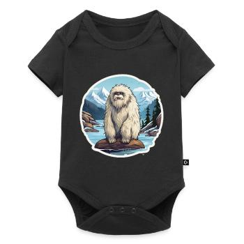 Yéti - Body à manches courtes Premium Bébé - noir - Devant