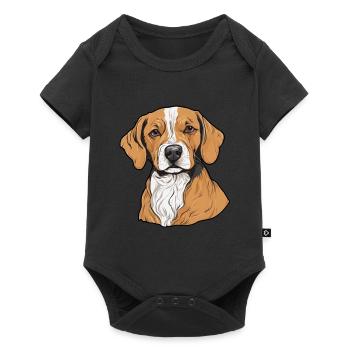 Propriétaires de chiens Sports canins Amis à quatre pattes - Body à manches courtes Premium Bébé - noir - Devant