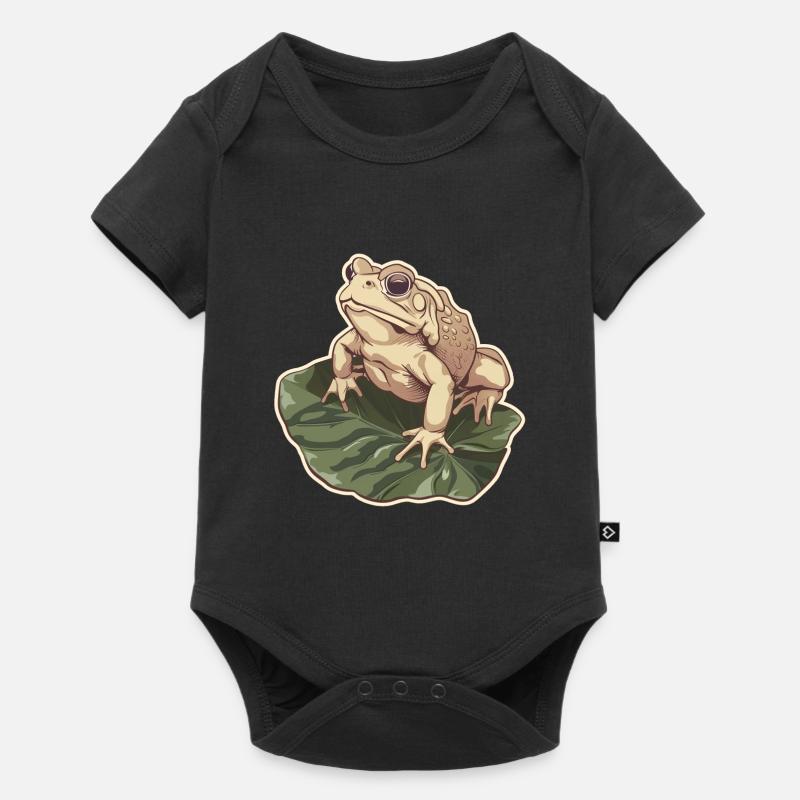 Grenouille crapaud Amphibien - Body à manches courtes Premium Bébé - noir