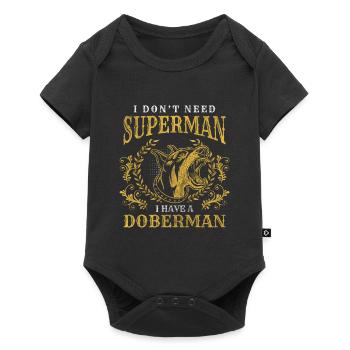 Fighting Dog Danger Guard Dog Owner - Baby Premium short-sleeve bodysuit - black - Front