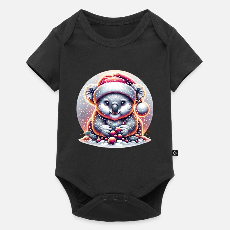 Koala - Baby Premium Kurzarmbody - Schwarz