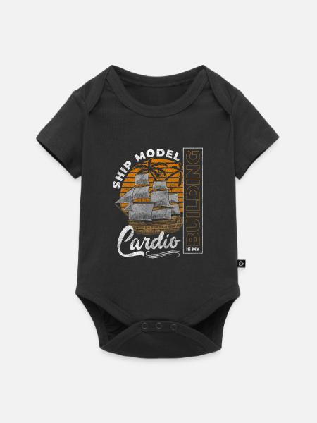 Modellschiff Kapitän Boote Schifffahrt - Baby Premium Kurzarmbody - Schwarz