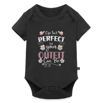 Mode Trendsetter Modèle à la mode - Body à manches courtes Premium Bébé - noir - Devant