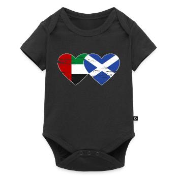 Émirats arabes unis Drapeau de l’Écosse - Body à manches courtes Premium Bébé - noir - Devant