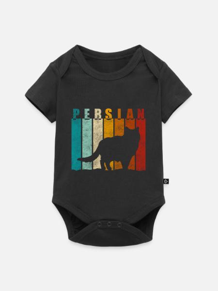 Perser Katzenfan - Baby Premium Kurzarmbody - Schwarz