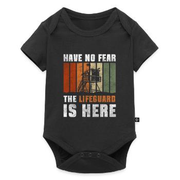 Swimmers Hobby Lifebuoy Outdoor pool - Baby Premium short-sleeve bodysuit - black - Front