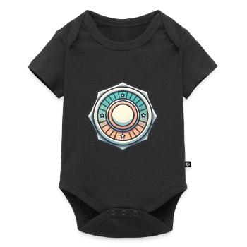 Vintage Badge Graphic Design - Baby Premium short-sleeve bodysuit - black - Front