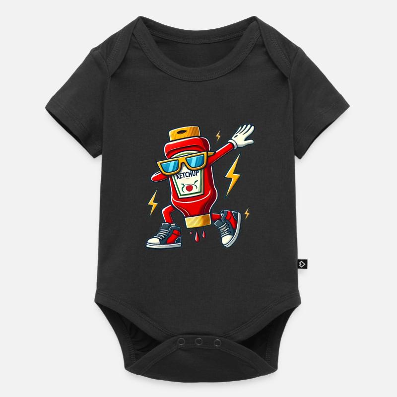 Conception de bouteille de ketchup Dab - Body à manches courtes Premium Bébé - noir