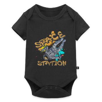 Spray Can Street Art Street Eye-catching - Baby Premium short-sleeve bodysuit - black - Front