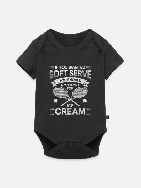 Tennis Sport - Baby Premium Kurzarmbody - Schwarz
