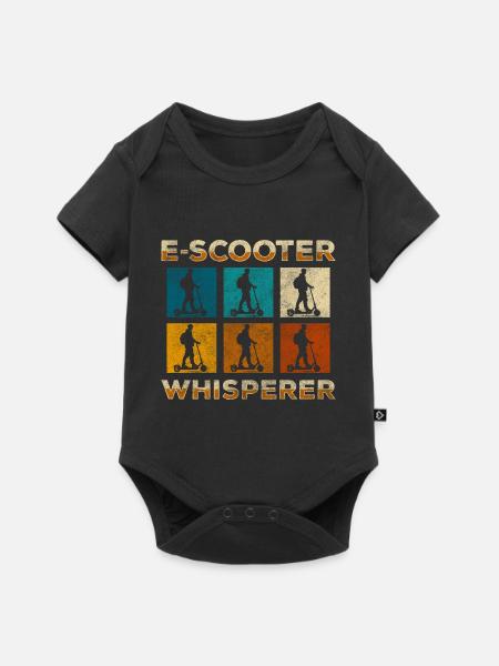 Rollerfahrer Zukunft Umwelt Speed - Baby Premium Kurzarmbody - Schwarz