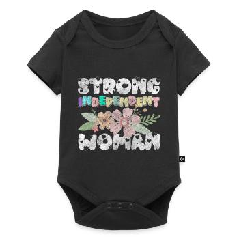 Women's Day Power Celebrate Retro - Baby Premium short-sleeve bodysuit - black - Front