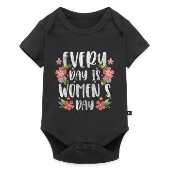Women's Day Holiday Women's Rights Day of Honor - Baby Premium short-sleeve bodysuit - black - Front