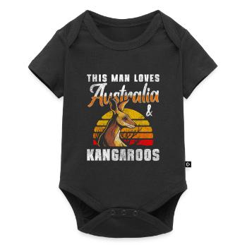 Down Under Animals Animal Wanderlust - Baby Premium short-sleeve bodysuit - black - Front